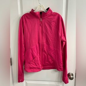 Ladies pink exercise jacket size xl